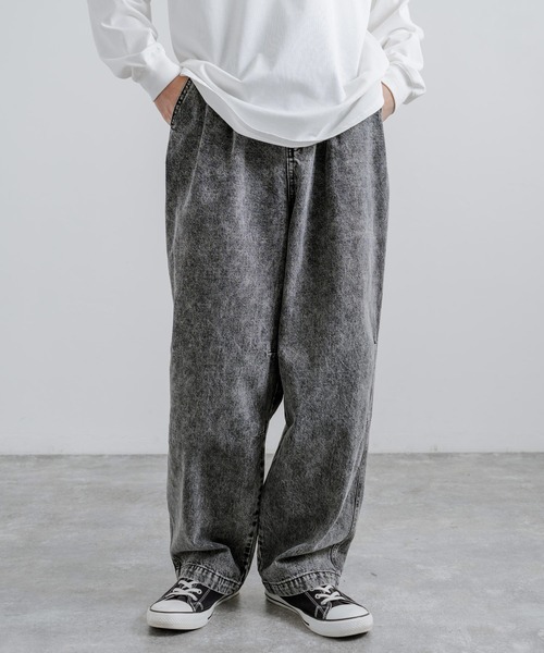 Rocky Monroe(ロッキーモンロー)の「ワイドシルエットバルーンデニムパンツ(デニムパンツ・メンズ・ライトインディゴブルー/インディゴブルー/ライトブラック/ケミカルウォッシュ/ブラック/スミクロ・L/XL/M)」の11枚目の写真