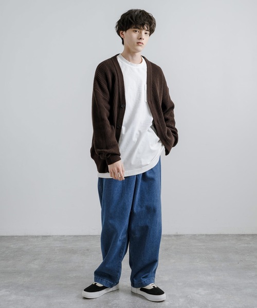 Rocky Monroe(ロッキーモンロー)の「ワイドシルエットバルーンデニムパンツ(デニムパンツ・メンズ・ライトインディゴブルー/インディゴブルー/ライトブラック/ケミカルウォッシュ/ブラック/スミクロ・L/XL/M)」の21枚目の写真