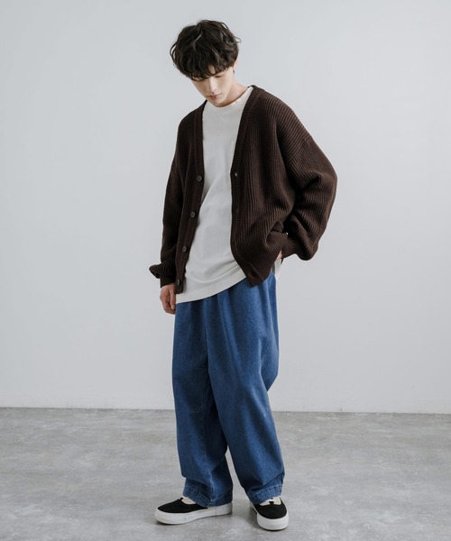 Rocky Monroe(ロッキーモンロー)の「ワイドシルエットバルーンデニムパンツ(デニムパンツ・メンズ・ライトインディゴブルー/インディゴブルー/ライトブラック/ケミカルウォッシュ/ブラック/スミクロ・L/XL/M)」の22枚目の写真