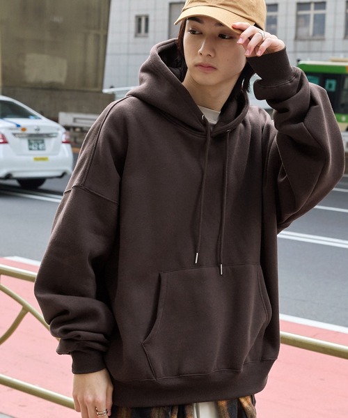 12oz ヘビーウェイト ビッグシルエット プルオーバー パーカー MONO