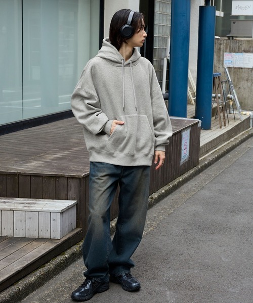 12oz ヘビーウェイト ビッグシルエット プルオーバー パーカー