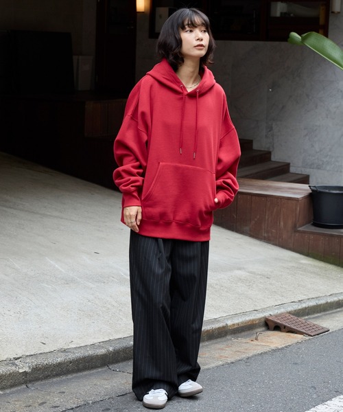 12oz ヘビーウェイト ビッグシルエット プルオーバー パーカー MONO
