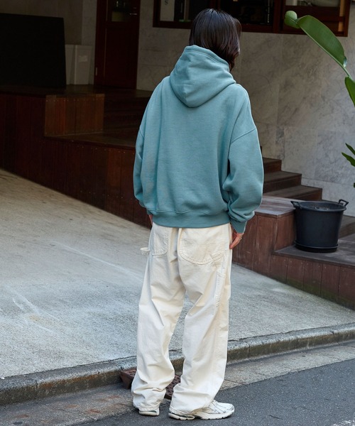 ✧*。 lululemon ワンホン ウエスト パーカー 12oz ヘビーウェイト ビッグシルエット プルオーバー パーカー MONO