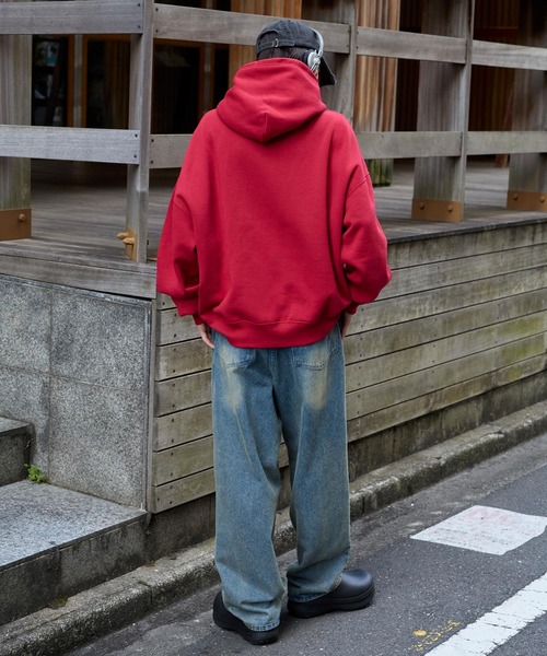 12oz ヘビーウェイト ビッグシルエット プルオーバー パーカー MONO