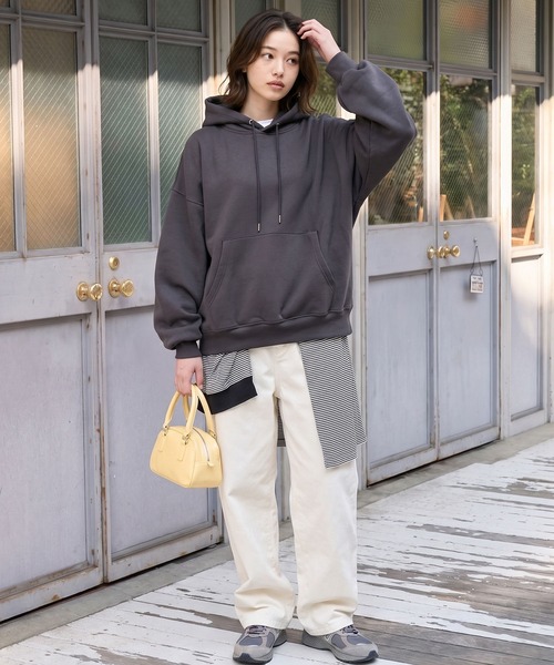 12oz ヘビーウェイト ビッグシルエット プルオーバー パーカー MONO