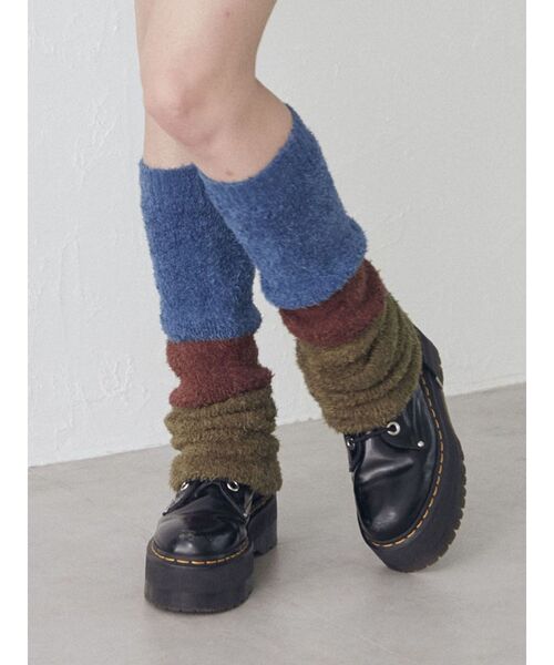 jouetie(ジュエティ)の「ボリュームニットレッグウォーマー(レッグウォーマー・レディース・ブラック/パープル/カーキ・FREE)」の3枚目の写真