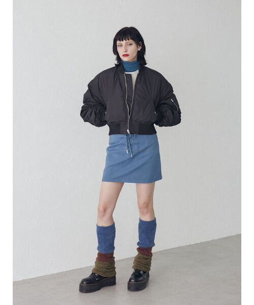 jouetie(ジュエティ)の「ボリュームニットレッグウォーマー(レッグウォーマー・レディース・ブラック/パープル/カーキ・FREE)」の20枚目の写真