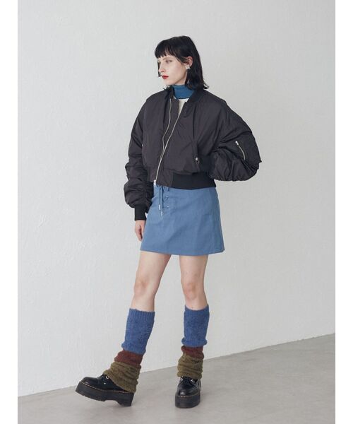 jouetie(ジュエティ)の「ボリュームニットレッグウォーマー(レッグウォーマー・レディース・ブラック/パープル/カーキ・FREE)」の17枚目の写真