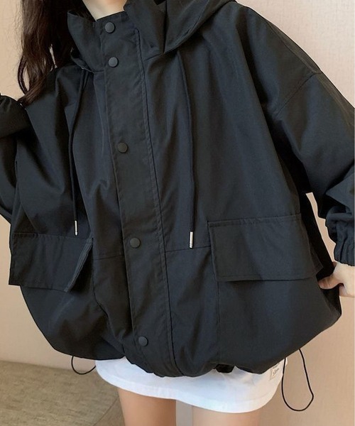 BLANC FICELLE(ブランフィセル)の「オーバーサイズ ジャケット(テーラードジャケット・レディース・ブルー/ブラック・M/L/S)」の3枚目の写真