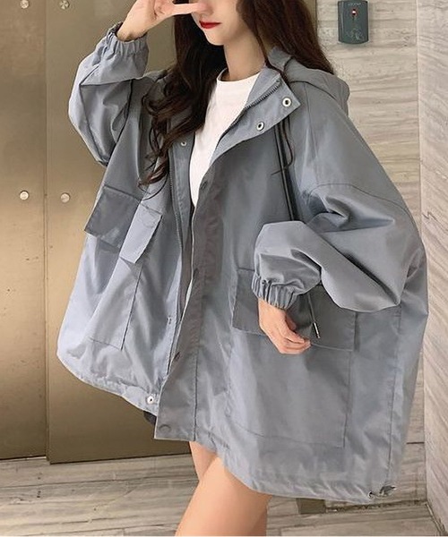 BLANC FICELLE(ブランフィセル)の「オーバーサイズ ジャケット(テーラードジャケット・レディース・ブルー/ブラック・M/L/S)」の11枚目の写真