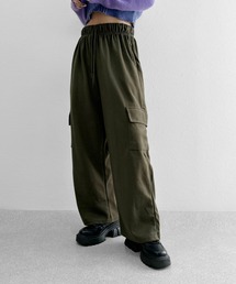 LVEU. | 【LVEU.】カーゴスウェットパンツ / ボトムス パンツ スウェット カーゴ ワイド ルーズ ブラック カーキ ブルー(カーゴパンツ)