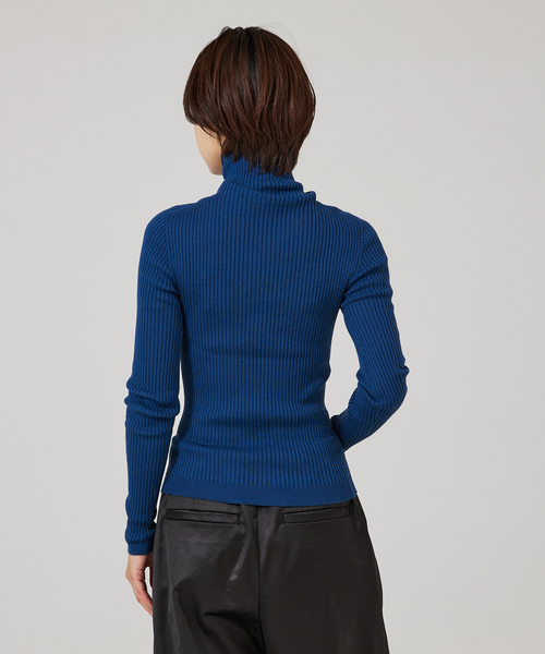 qualite（カリテ）の「シームレスタートルニット（ニット/セーター・レディース・オフホワイト/ブラウン/その他/ブルー・フリー）」の15枚目の写真