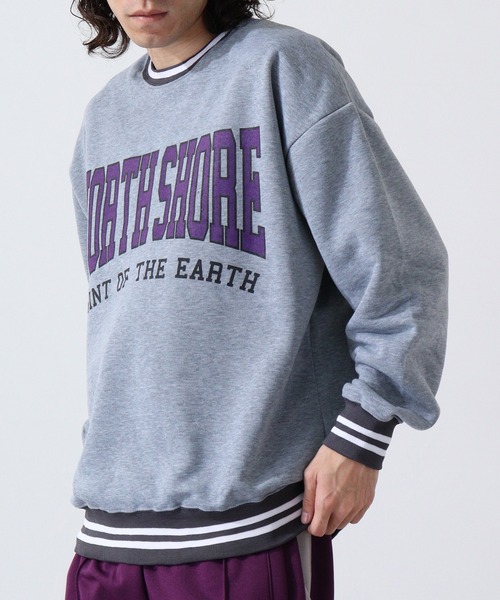FUNALIVE(ファンアライブ)の「Brushed line ribbed sweatshirt / 裏起毛ラインリブスウェットトレーナー unisex(スウェット・メンズ・ダークグレー/グリーン系/グレイッシュベージュ/ネイビー/グリーン/ブラック/ヘザーグレー/ベージュ系/グレー系/ネイビー系/チャコール/杢グレー/オートミール/グリーン系1/グレー系1/ベージュ/ブラック系・M/XL/L)」の6枚目の写真