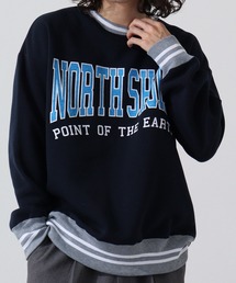 Brushed line ribbed sweatshirt / 裏起毛ラインリブスウェットトレーナー unisex