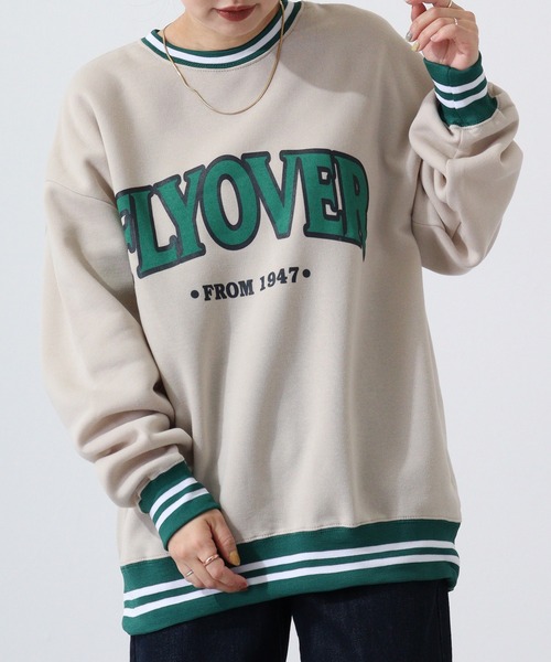 FUNALIVE(ファンアライブ)の「Brushed line ribbed sweatshirt / 裏起毛ラインリブスウェットトレーナー unisex(スウェット・メンズ・ダークグレー/グリーン系/グレイッシュベージュ/ネイビー/グリーン/ブラック/ヘザーグレー/ベージュ系/グレー系/ネイビー系/チャコール/杢グレー/オートミール/グリーン系1/グレー系1/ベージュ/ブラック系・M/XL/L)」の12枚目の写真