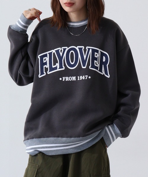 FUNALIVE(ファンアライブ)の「Brushed line ribbed sweatshirt / 裏起毛ラインリブスウェットトレーナー unisex(スウェット・メンズ・ダークグレー/グリーン系/グレイッシュベージュ/ネイビー/グリーン/ブラック/ヘザーグレー/ベージュ系/グレー系/ネイビー系/チャコール/杢グレー/オートミール/グリーン系1/グレー系1/ベージュ/ブラック系・M/XL/L)」の7枚目の写真