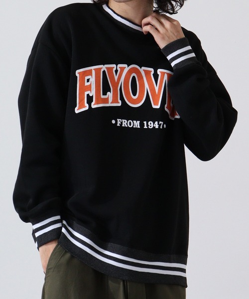 FUNALIVE(ファンアライブ)の「Brushed line ribbed sweatshirt / 裏起毛ラインリブスウェットトレーナー unisex(スウェット・メンズ・ダークグレー/グリーン系/グレイッシュベージュ/ネイビー/グリーン/ブラック/ヘザーグレー/ベージュ系/グレー系/ネイビー系/チャコール/杢グレー/オートミール/グリーン系1/グレー系1/ベージュ/ブラック系・M/XL/L)」の2枚目の写真