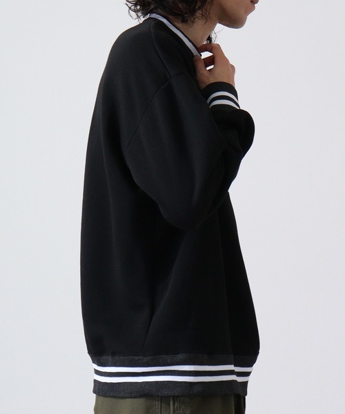 FUNALIVE(ファンアライブ)の「Brushed line ribbed sweatshirt / 裏起毛ラインリブスウェットトレーナー unisex(スウェット・メンズ・ダークグレー/グリーン系/グレイッシュベージュ/ネイビー/グリーン/ブラック/ヘザーグレー/ベージュ系/グレー系/ネイビー系/チャコール/杢グレー/オートミール/グリーン系1/グレー系1/ベージュ/ブラック系・M/XL/L)」の20枚目の写真