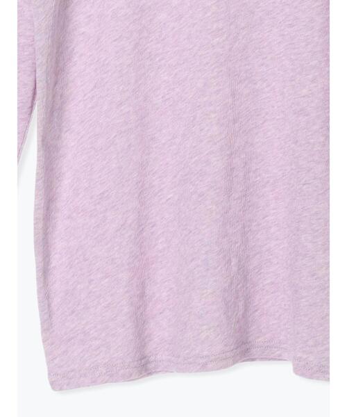 Samansa Mos2（サマンサ モスモス）の「【吸湿発熱】ベア天竺タートルネックカットソー（Tシャツ/カットソー・レディース・キナリ/ベージュ/ラベンダー/チャコールグレー・F）」の11枚目の写真