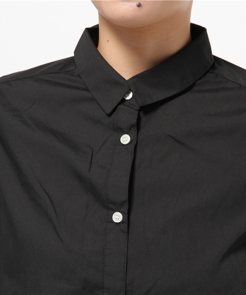 earth music&ecology(アースミュージックアンドエコロジー)の「バックプリーツシャツ(シャツ/ブラウス・レディース・ブラック/オフホワイト/グリーン系その他・FREE)」の7枚目の写真