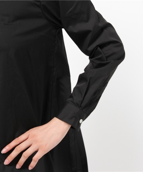 earth music&ecology(アースミュージックアンドエコロジー)の「バックプリーツシャツ(シャツ/ブラウス・レディース・ブラック/オフホワイト/グリーン系その他・FREE)」の8枚目の写真