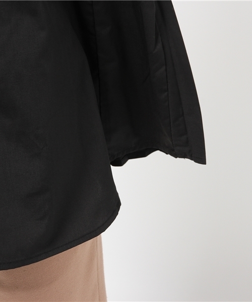 earth music&ecology(アースミュージックアンドエコロジー)の「バックプリーツシャツ(シャツ/ブラウス・レディース・ブラック/オフホワイト/グリーン系その他・FREE)」の10枚目の写真