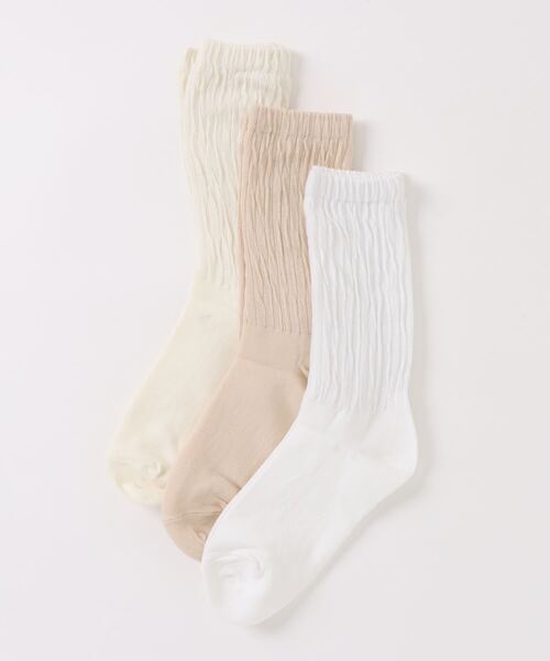 「kakko」（カッコ）の「レディース くしゅくしゅソックス 3足セット（ソックス/靴下・レディース・E/D/C/B/A・FREE）」の12枚目の写真