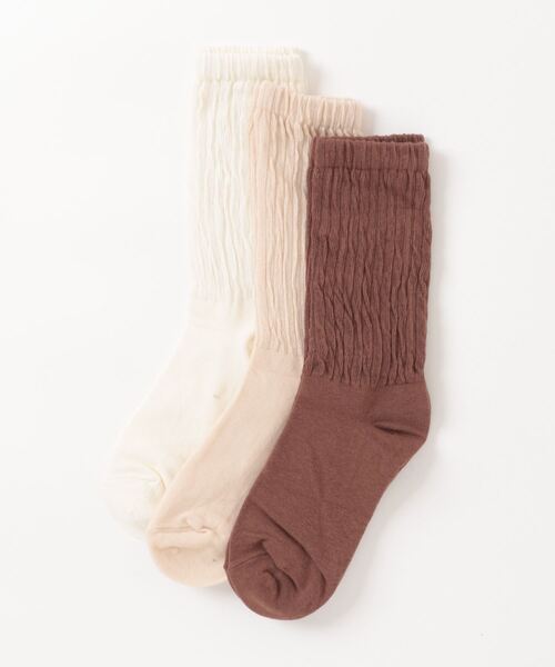 「kakko」（カッコ）の「レディース くしゅくしゅソックス 3足セット（ソックス/靴下・レディース・E/D/C/B/A・FREE）」の11枚目の写真