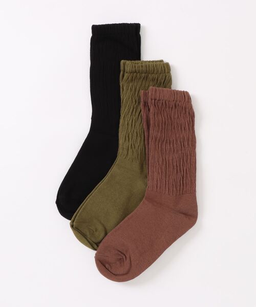 「kakko」（カッコ）の「レディース くしゅくしゅソックス 3足セット（ソックス/靴下・レディース・E/D/C/B/A・FREE）」の13枚目の写真