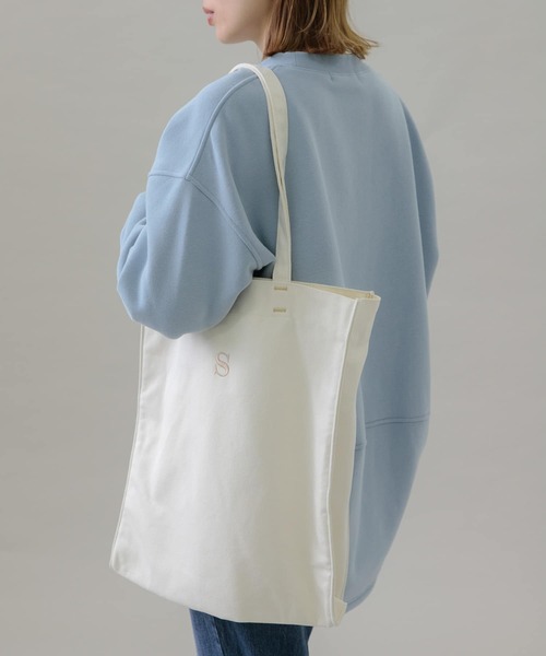 URBAN RESEARCH Sonny Label（アーバンリサーチサニーレーベル）の「カラバリホビートートバッグ（トートバッグ・レディース・パープル/グリーン/ブルー/オレンジ/レッド/オフホワイト/イエロー/ブラック/ピンク・ONE）」の11枚目の写真