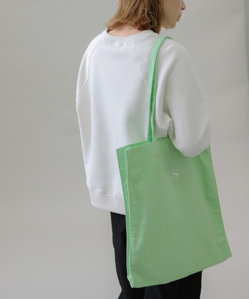 URBAN RESEARCH Sonny Label（アーバンリサーチサニーレーベル）の「カラバリホビートートバッグ（トートバッグ・レディース・パープル/グリーン/ブルー/オレンジ/レッド/オフホワイト/イエロー/ブラック/ピンク・ONE）」の12枚目の写真