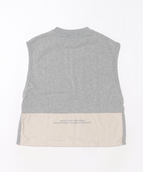 GROOVY COLORS（グルービーカラーズ）の「裏毛 サイドオープンベスト（ベスト・キッズ・グレー・130）」の2枚目の写真
