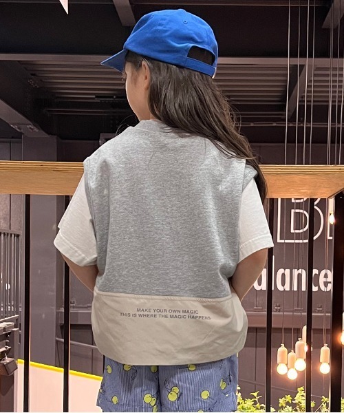 GROOVY COLORS（グルービーカラーズ）の「裏毛 サイドオープンベスト（ベスト・キッズ・グレー・130）」の5枚目の写真