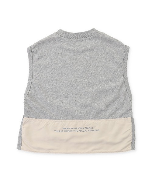 GROOVY COLORS（グルービーカラーズ）の「裏毛 サイドオープンベスト（ベスト・キッズ・グレー・130）」の4枚目の写真