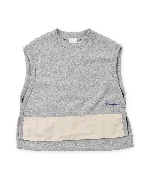 GROOVY COLORS（グルービーカラーズ）の「裏毛 サイドオープンベスト（ベスト・キッズ・グレー・130）」の3枚目の写真
