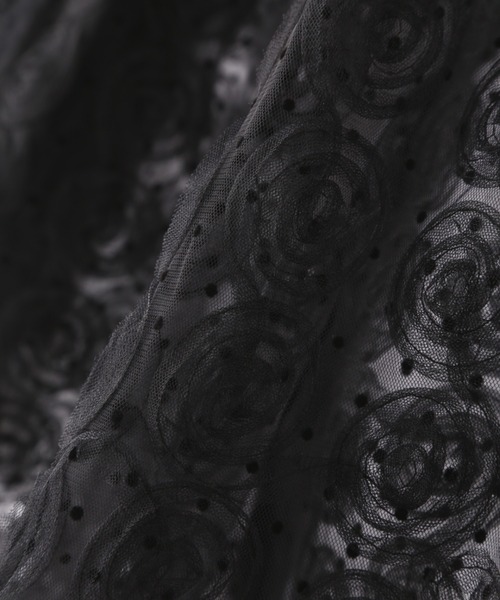 Sister Jane（シスタージェーン）の「(SISTER JANE)メダリオンローズチュールブラウス（シャツ/ブラウス・レディース・ブラック・SMALL）」の14枚目の写真