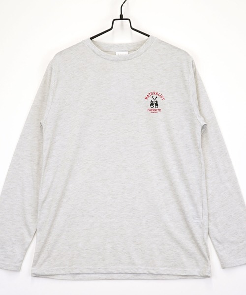 FUNALIVE(ファンアライブ)の「アニマルプリント ロングスリーブTシャツ(Tシャツ/カットソー・メンズ・ブラック系/ブルー系/ホワイト/ホワイト系4/ブルー/ブラック系2/ホワイト系3/ブラック系4/ホワイト系2/ホワイト系/ホワイト系1/ミント/ベージュ系/ブラック系1/ブラック/ネイビー/ラベンダー/グレイッシュベージュ/ライトグリーン系/パープル系/ネイビー系1/ネイビー系/ベージュ系1/ブラック系3・LL/L/M)」の4枚目の写真