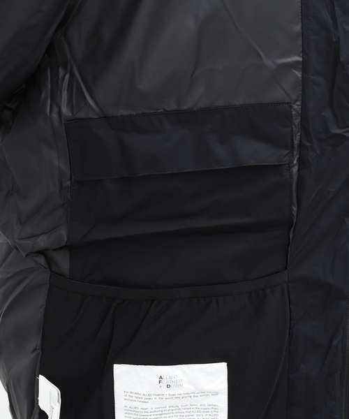 ALLIED FEATHER+DOWN（アライドフェザーダウン）の「【ALLIED FEATHER&DOWN / アライド フェザー&ダウン】 UL  Bulky Down Jacket（ダウンジャケット/コート・メンズ・ブラック/ホワイト・SMALL/MEDIUM/LARGE）」の4枚目の写真