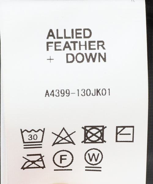 ALLIED FEATHER+DOWN（アライドフェザーダウン）の「【ALLIED FEATHER&DOWN / アライド フェザー&ダウン】 UL  Bulky Down Jacket（ダウンジャケット/コート・メンズ・ブラック/ホワイト・SMALL/MEDIUM/LARGE）」の10枚目の写真