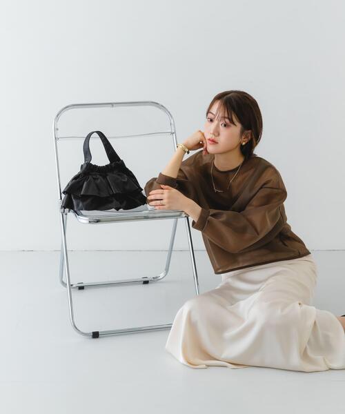 RODE SKO(ロデスコ)の「フリルメタリックミニバッグ(ショルダーバッグ・レディース・ブラック/シルバー/ライトブルー・ONE)」の13枚目の写真