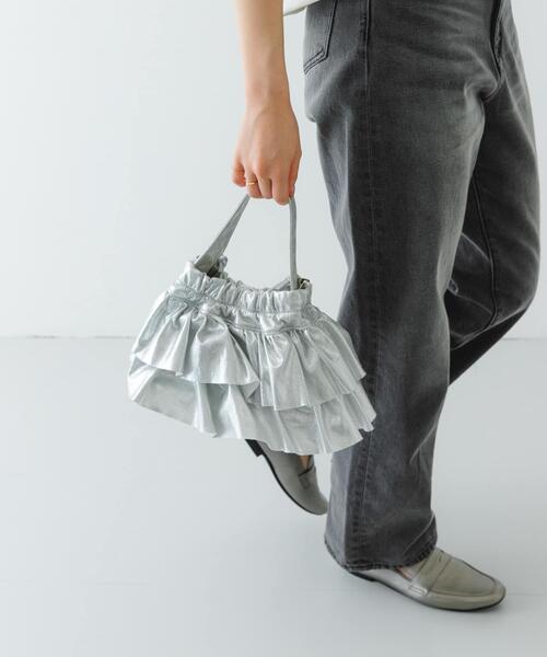 RODE SKO(ロデスコ)の「フリルメタリックミニバッグ(ショルダーバッグ・レディース・ブラック/シルバー/ライトブルー・ONE)」の20枚目の写真