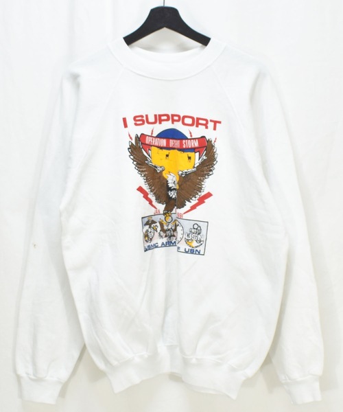 VINTAGE(ヴィンテージ)の「【ヴィンテージ古着】80's-90's I SUPPROT OPERATION DESERT STORM クルーネックスウェット USA製(スウェット・メンズ・ホワイト・X-LARGE)」の11枚目の写真