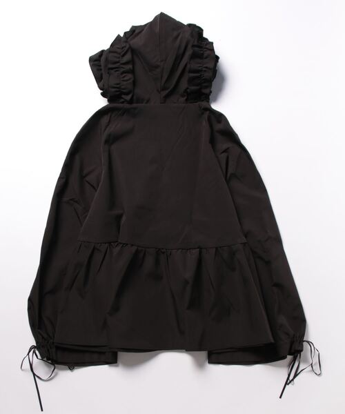 MERAKI（メラキ）の「[MERAKI] フリルフードペプラムパーカーJKT（パーカー・レディース・ブラック・FREE）」の19枚目の写真