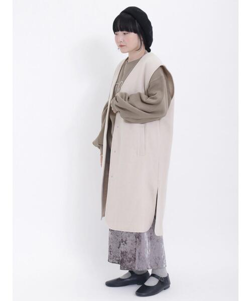 Samansa Mos2（サマンサ モスモス）の「飛び裏毛ロゴアソートプリントスウェット（Tシャツ/カットソー・レディース・モカ/ブルー/ピンク/チャコールグレー/グリーン/オフホワイト・F）」の11枚目の写真