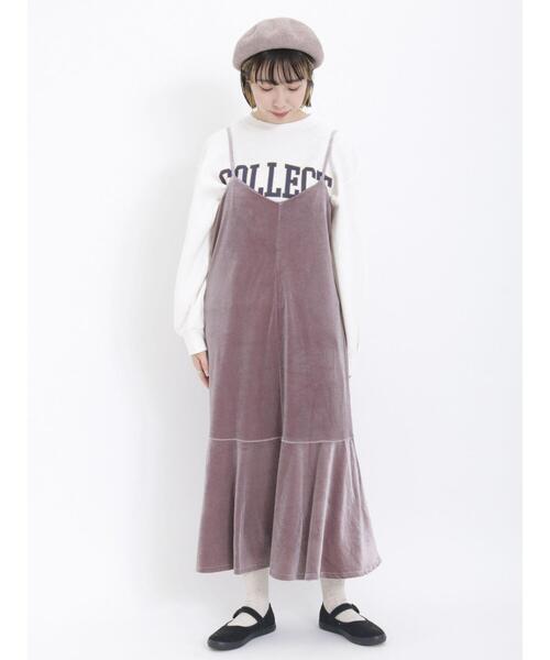 Samansa Mos2（サマンサ モスモス）の「飛び裏毛ロゴアソートプリントスウェット（Tシャツ/カットソー・レディース・モカ/ブルー/ピンク/チャコールグレー/グリーン/オフホワイト・F）」の19枚目の写真