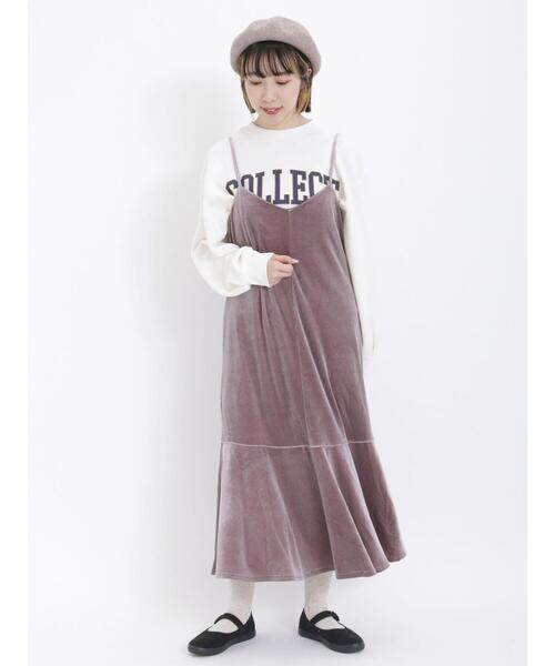 Samansa Mos2（サマンサ モスモス）の「飛び裏毛ロゴアソートプリントスウェット（Tシャツ/カットソー・レディース・モカ/ブルー/ピンク/チャコールグレー/グリーン/オフホワイト・F）」の20枚目の写真