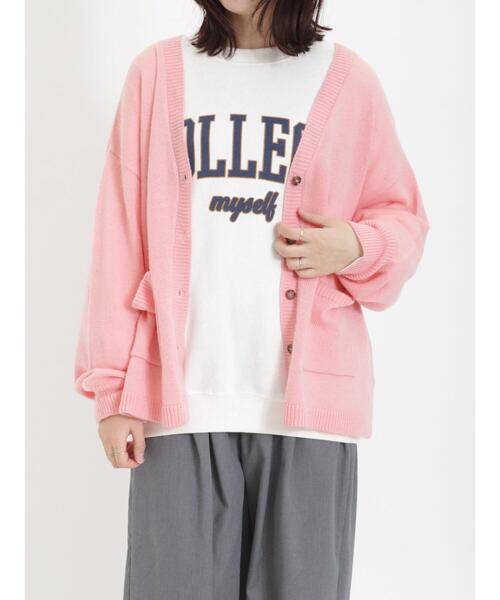 Samansa Mos2（サマンサ モスモス）の「飛び裏毛ロゴアソートプリント