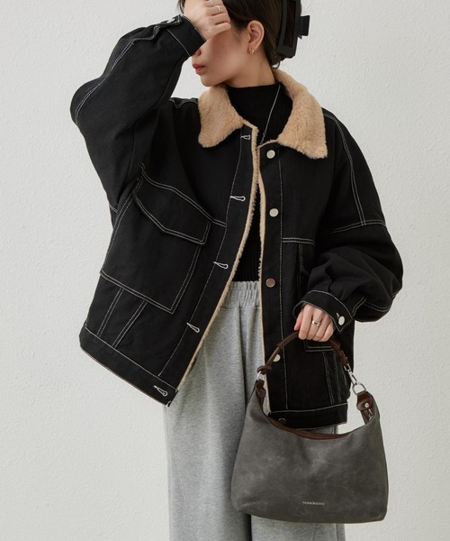 john UNDERCOVER JUV4301-1 デニム ボア コート2 楽天市場】裏ボア