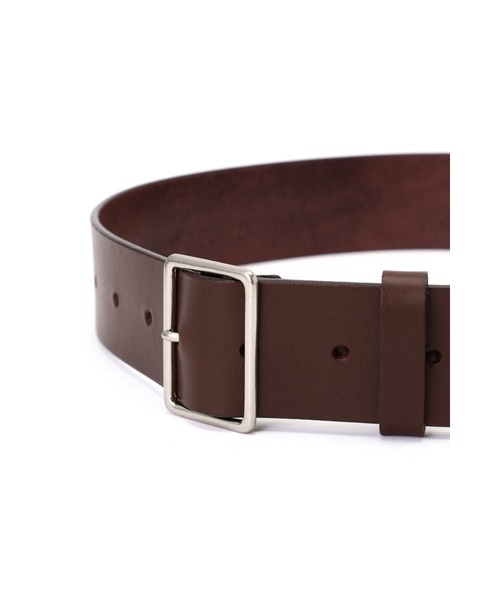 小物 MARGARET HOWELL LEATHER BELT Black leather Keeper Buckle Belt | MHL. by Margaret Howell