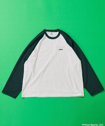 FREAK'S STORE | prince/プリンス prince ワンポイントロゴ ラグラン切り替えロングスリーブTシャツ/ロンT/9分袖(Tシャツ/カットソー)